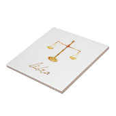 Waterverf Weegschalen Tegeltje (Zijkant)