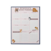 Waterverf Weekblad voor weekblad Notitieblok (Linkerzijde)