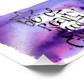 Waterverf "Wees echt goed kronkel" Foto Afdruk (Hoek)