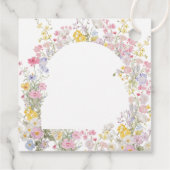 waterverf weide bloemen Doop Bedankjes Labels (Achterkant)