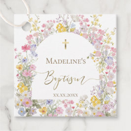 waterverf weide bloemen Doop Bedankjes Labels