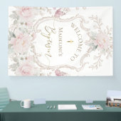 waterverf weide bloemen Doop welkom Spandoek (Beurs)