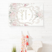 waterverf weide bloemen Doop welkom Spandoek (Insitu)