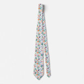 Waterverf Weide Bloemen Patroon Stropdas (Voorkant)