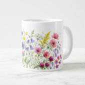 Waterverf weide met wilde bloemen. Speciale mok (Voorkant rechts)
