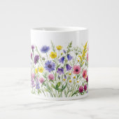 Waterverf weide met wilde bloemen. Speciale mok (Voorkant)