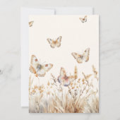 Waterverf weide vlinders Afstuderen Kaart (Achterkant)