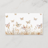 Waterverf weide vlinders behuizing Kaart (Achterkant)