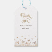 Waterverf weide vlinders cadeaulabel (Voorkant)