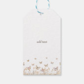 Waterverf weide vlinders cadeaulabel (Achterkant)