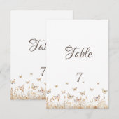 Waterverf weide vlinders kaart (Voorkant / Achterkant)