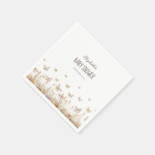 Waterverf weide vlinders servet (Hoek)