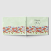 waterverf weide wilde bloemen bruiloft gastboek gastenboek (Volledig)