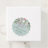 Waterverf weide wilde bloemen Floral Hartelijk dan Bedankjes Labels (In situ)