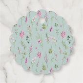 Waterverf weide wilde bloemen Floral Hartelijk dan Bedankjes Labels (Achterkant)