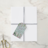 Waterverf weide wilde bloemen Floral Hartelijk dan Cadeaulabel (Met Touw)
