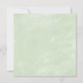 Waterverf weide wilde bloemen kruipen bruiloft kaart (Achterkant)