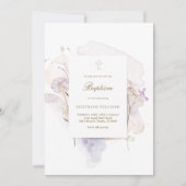 waterverf weidebloemen Baptisme Kaart (Voorkant)