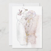 waterverf weidebloemen Baptisme Kaart (Achterkant)