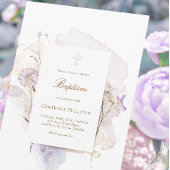 waterverf weidebloemen Baptisme Kaart