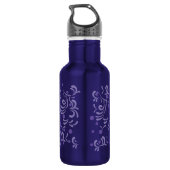 waterverf weidebloemen waterfles  (Achterkant)