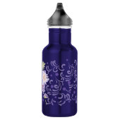 waterverf weidebloemen waterfles  (Rechts)