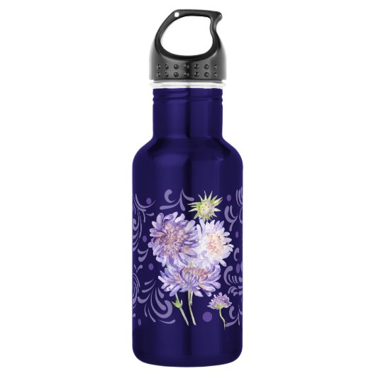 waterverf weidebloemen waterfles  (Voorkant)