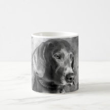 WATERVERF WEIMARANER BW CERAMIC MOK