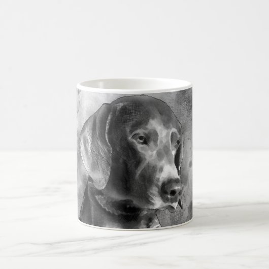 WATERVERF WEIMARANER BW CERAMIC MOK (Center)