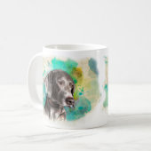 WATERVERF WEIMARANER MOK (Voorkant links)