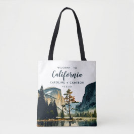 Waterverf Welkom bij California Wedding Welkom Tote Bag