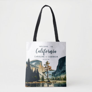 Waterverf Welkom bij California Wedding Welkom Tote Bag