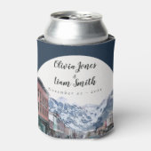 Waterverf Welkom bij Telluride Wedding Welkom Blikjeskoeler (Blikje Voorkant)