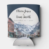 Waterverf Welkom bij Telluride Wedding Welkom Blikjeskoeler (Achterkant)