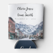 Waterverf Welkom bij Telluride Wedding Welkom Blikjeskoeler (Voorkant)