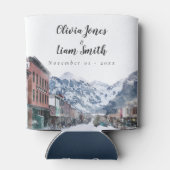 Waterverf Welkom bij Telluride Wedding Welkom Blikjeskoeler (Achterkant)