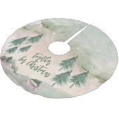 Waterverf Welkom Familie Kerstmis Kerstboom Rok (Gekanteld)