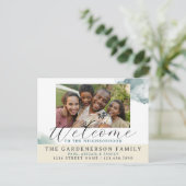 Waterverf Welkom in de buurt Briefkaart (Staand voorkant)