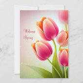 Waterverf Welkom Lente Kaart (Voorkant)
