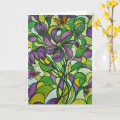 Waterverf Wenskaart Kaart (Gele Bloem)