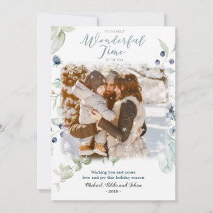 Waterverf Wenskaart voor kerstfeestdag