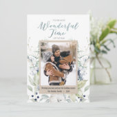 Waterverf Wenskaart voor kerstfeestdag (Staand voorkant)