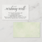 Waterverf Wensput voor Trouwkaart Informatiekaartje (Voorkant / Achterkant)