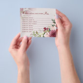 Waterverf wenst dat mevrouw de commissaris binnenk flyer (Hand)