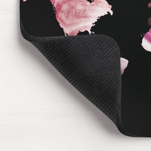 Waterverf wereld muismat (Hoek)