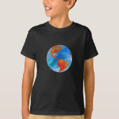 Waterverf wereld t-shirt (Voorkant)