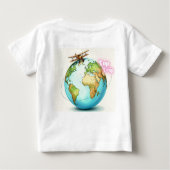 Waterverf Wereldbol Journey -  tweedekker Adventu (Achterkant)