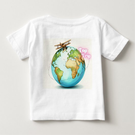 Waterverf Wereldbol Journey -  tweedekker Adventu (Achterkant)