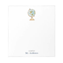 Waterverf Wereldbol Leraren Opmerking