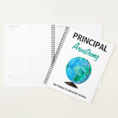 Waterverf Wereldbol op school Planner (Display)